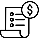Ícono que representa una factura (invoice)